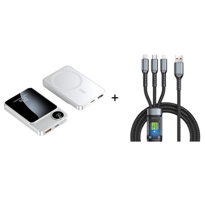 22.5W power bank – magnetic, slim, charges 3 devices at once!