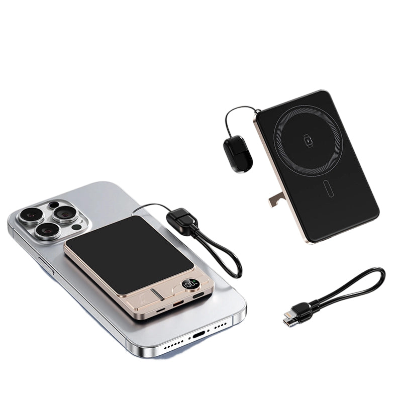 22.5W power bank – magnetic, slim, charges 3 devices at once!