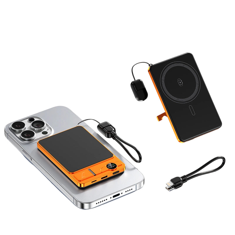 22.5W power bank – magnetic, slim, charges 3 devices at once!
