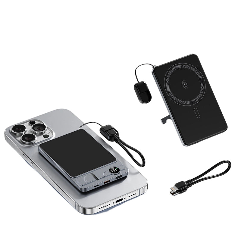 22.5W power bank – magnetic, slim, charges 3 devices at once!