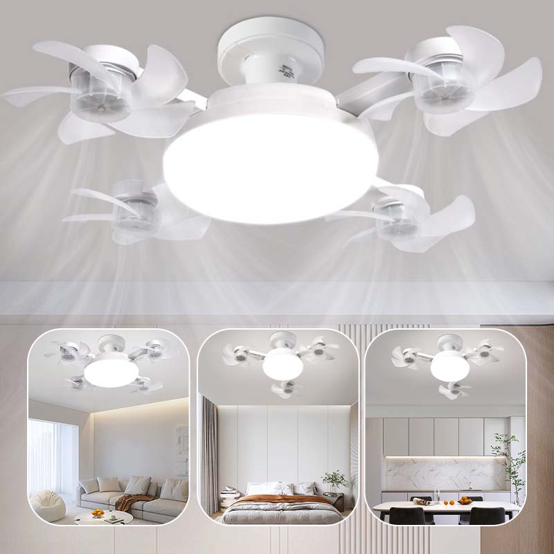 🌀50% OFF NOW! 💡 Ceiling Fan with E27 Socket – Silent 2-in-1 LED Fan with Remote Control – Cool & Light in One 🏠