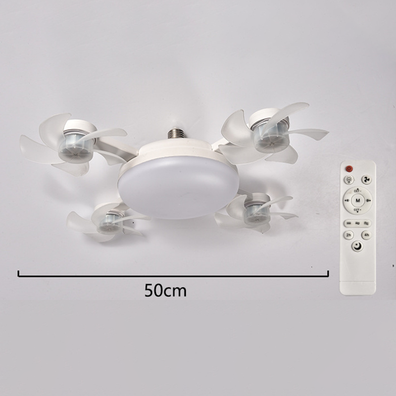 🌀50% OFF NOW! 💡 Ceiling Fan with E27 Socket – Silent 2-in-1 LED Fan with Remote Control – Cool & Light in One 🏠