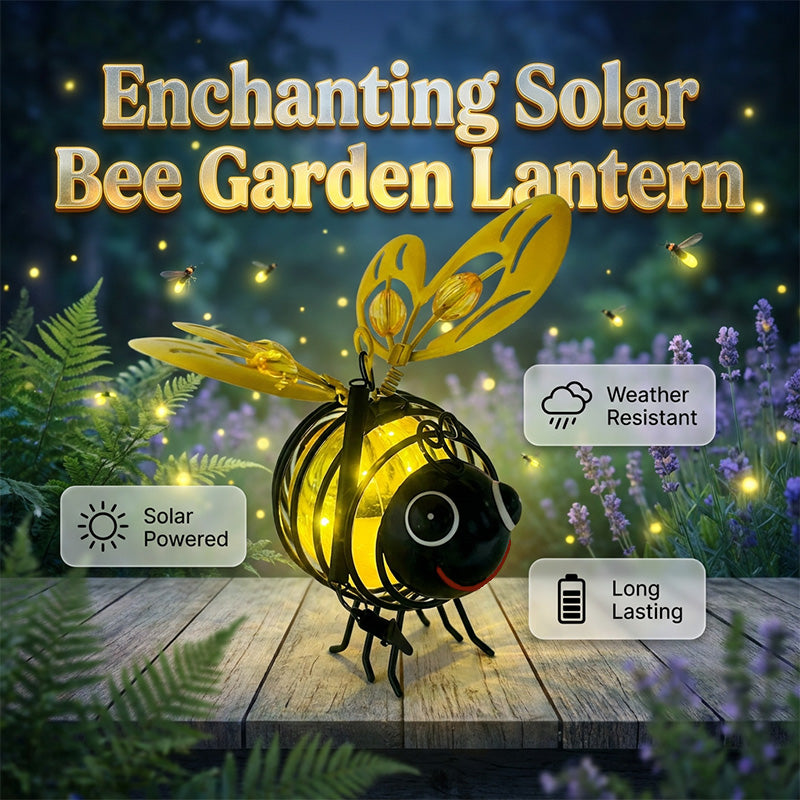 ⏰50% OFF!🔥50K+ SOLD! Solar-Powered Hanging Bee Light🐝