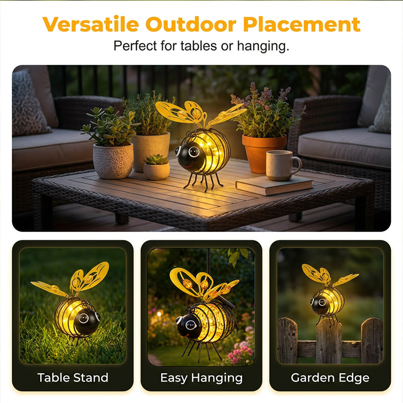 ⏰50% OFF!🔥50K+ SOLD! Solar-Powered Hanging Bee Light🐝