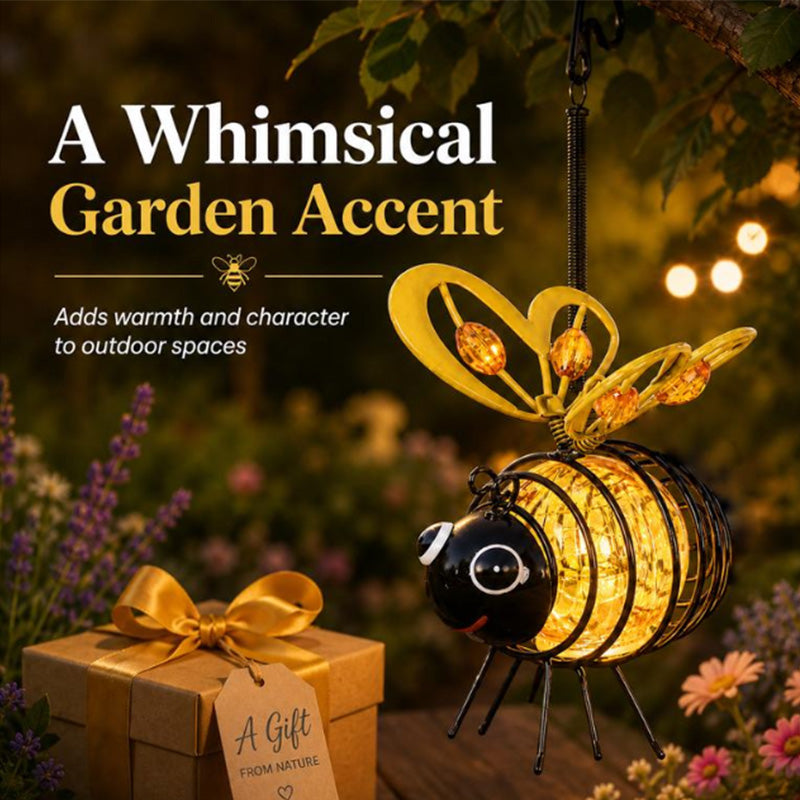 ⏰50% OFF!🔥50K+ SOLD! Solar-Powered Hanging Bee Light🐝