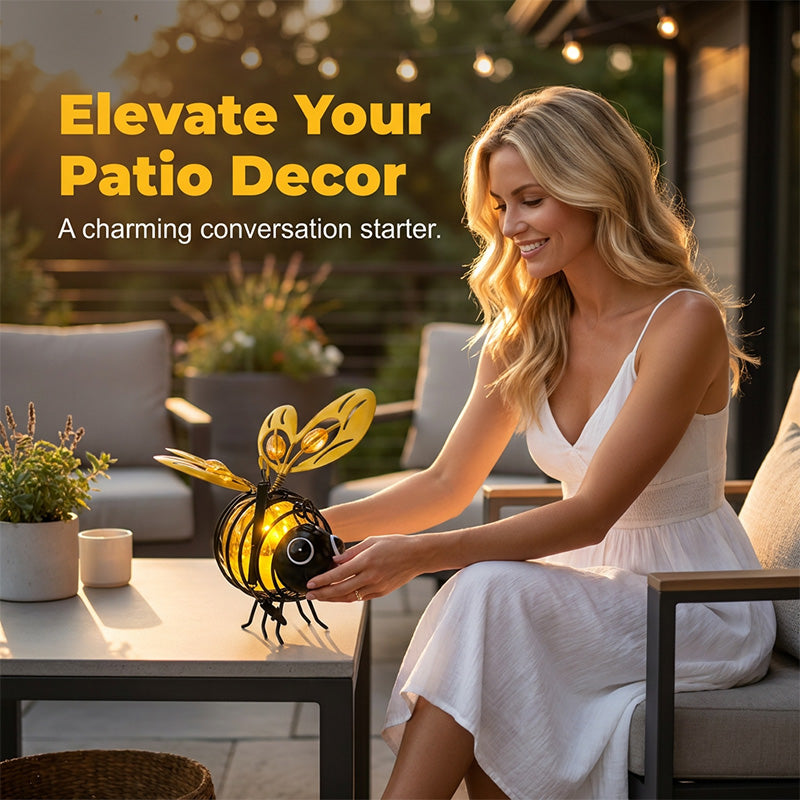 ⏰50% OFF!🔥50K+ SOLD! Solar-Powered Hanging Bee Light🐝