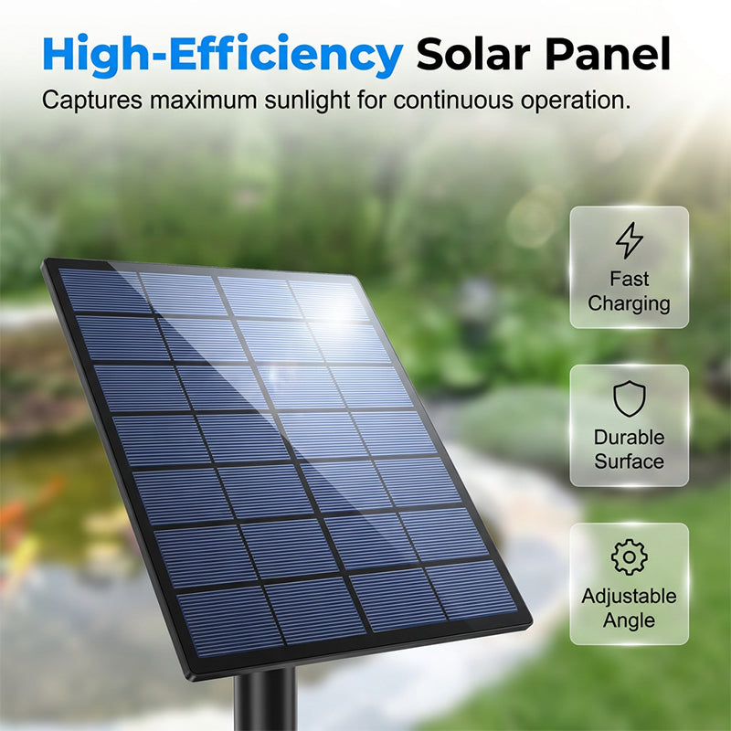 ☀️50% OFF !!  Solar Pond Aerator with Air Pump – Crystal Clear Water & Healthier Fish Without Electricity Bills 🐟