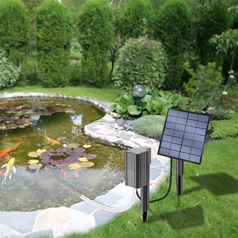 ☀️50% OFF !!  Solar Pond Aerator with Air Pump – Crystal Clear Water & Healthier Fish Without Electricity Bills 🐟