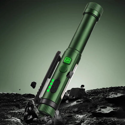 Magnetic Pen Light – 600LM Tactical Flashlight with Clip & Multi-Mode Lighting