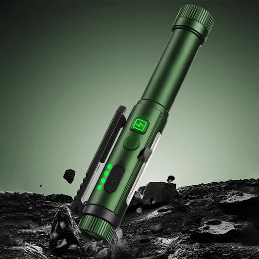 Magnetic Pen Light – 600LM Tactical Flashlight with Clip & Multi-Mode Lighting