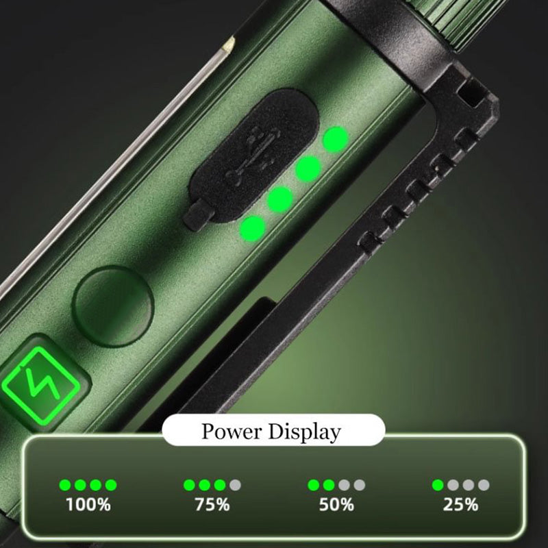 Magnetic Pen Light – 600LM Tactical Flashlight with Clip & Multi-Mode Lighting