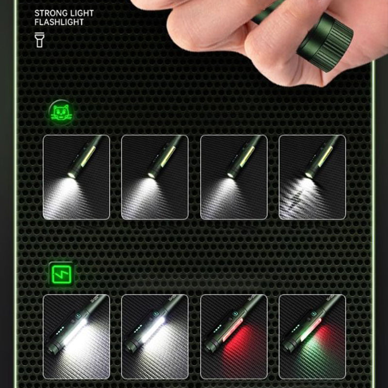 Magnetic Pen Light – 600LM Tactical Flashlight with Clip & Multi-Mode Lighting
