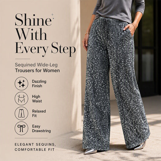 Women's Elastic Waist Straight-Leg Pants
