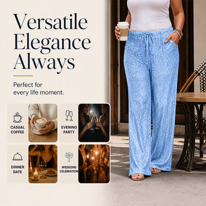 🛍️🔥Last Day Special Price £23.99!!👖Women's Elastic Waist Straight-Leg Pants