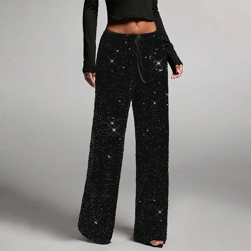 🛍️🔥Last Day Special Price £23.99!!👖Women's Elastic Waist Straight-Leg Pants