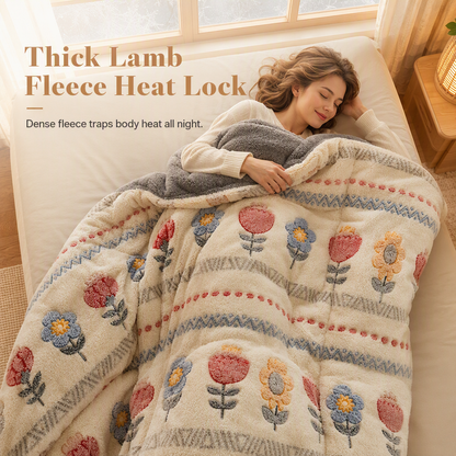 Sherpa Fleece Comforter – Double-Sided Soft Velvet