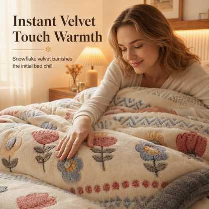 Sherpa Fleece Comforter – Double-Sided Soft Velvet