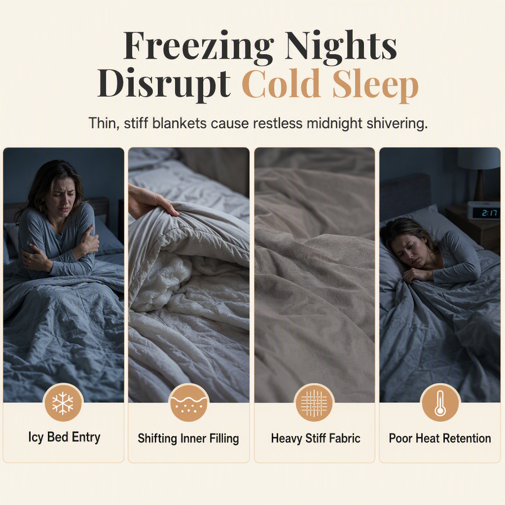 Sherpa Fleece Comforter – Double-Sided Soft Velvet
