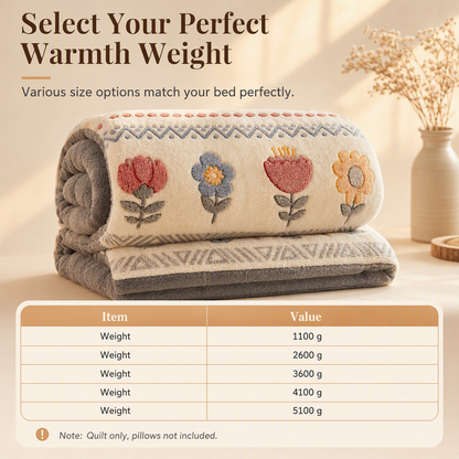 Sherpa Fleece Comforter – Double-Sided Soft Velvet