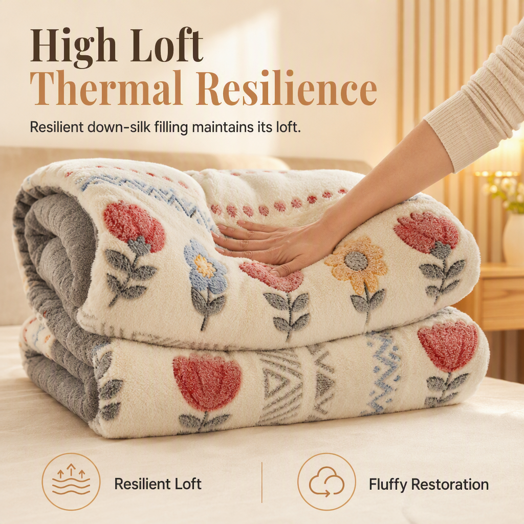 Sherpa Fleece Comforter – Double-Sided Soft Velvet